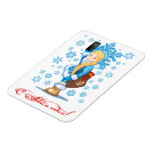 Cartoon kerstkaart magneet (Linkerzijde)