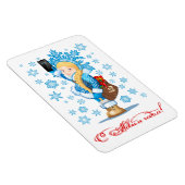 Cartoon kerstkaart magneet (Rechterzijde)