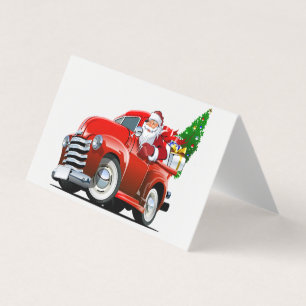 Cartoon kerstkaart met groet kaart