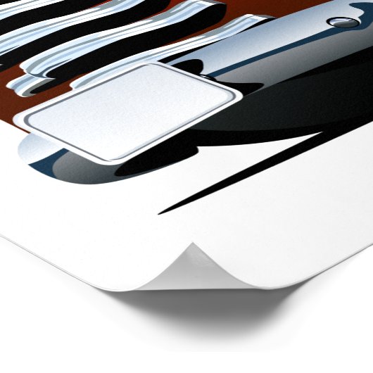 Cartoon kerstkaart poster (Hoek)