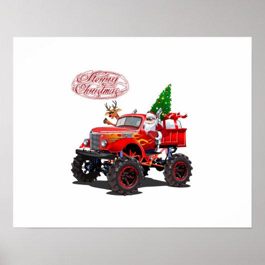 Cartoon kerstkaart poster (Voorkant)
