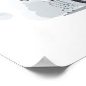 Cartoon kerstkaart poster (Hoek)