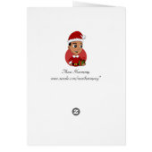 Cartoon kerstman (Achterkant)