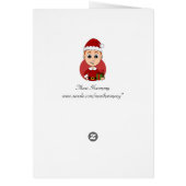 Cartoon kerstman (Achterkant)