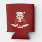 Cartoon kerstman blikjeskoeler (Achterkant)