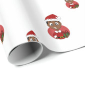 Cartoon kerstman cadeaupapier (Rol Hoek)