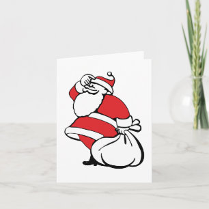 Cartoon Kerstman kerstman kerstman, speelgoedzak Feestdagen Kaart