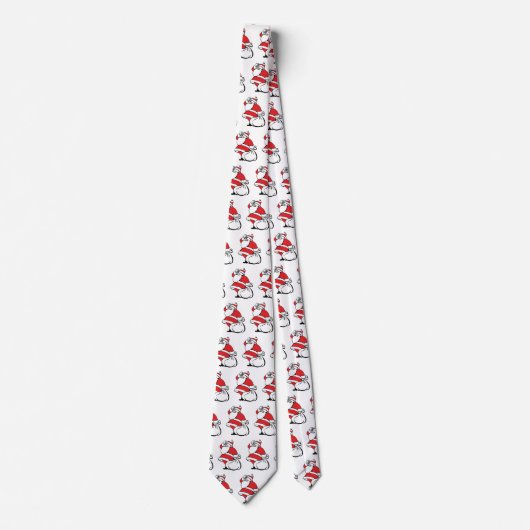 Cartoon Kerstman kerstman kerstman, speelgoedzak Stropdas (Voorkant)