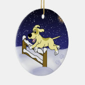 Cartoon Kerstmis Agility Dog Ornament (Rechts)