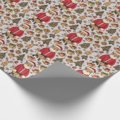 Cartoon Kerstmis Cadeaupapier (Hoek)