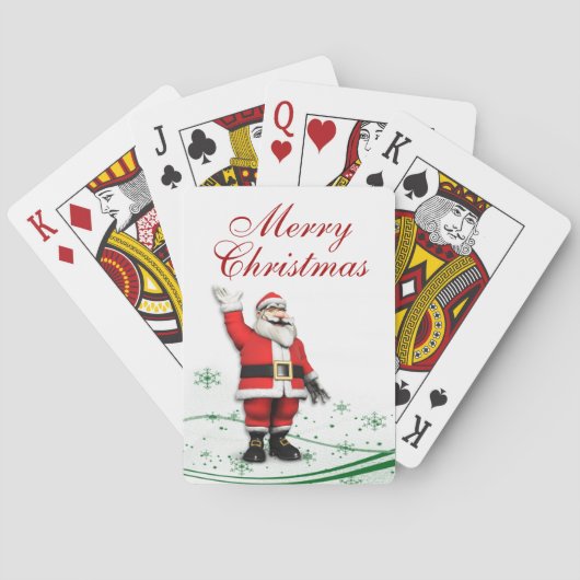 Cartoon kerstmis pokerkaarten (Achterkant)