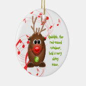 Cartoon kerstmis rendier kerst ornament (Rechts)