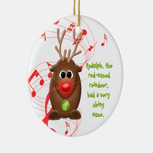 Cartoon kerstmis rendier kerst ornament (Rechts)