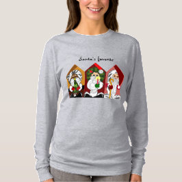 Cartoon Kerstmis Santa T-shirt