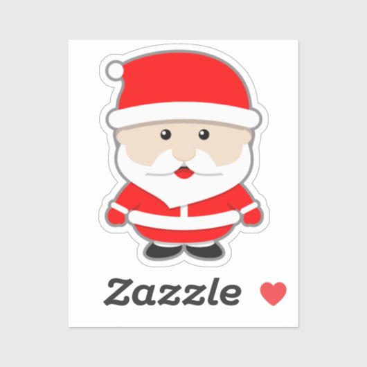 Cartoon Kerstmis Sinterklaas Sticker (Vel)