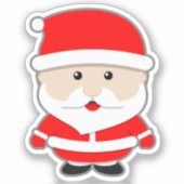 Cartoon Kerstmis Sinterklaas Sticker (Voorkant)