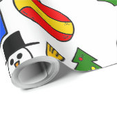 Cartoon kerstpapier cadeaupapier (Rol Hoek)