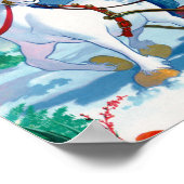 Cartoon kerstposter poster (Hoek)