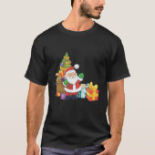 Cartoon kerstscène t-shirt (Voorkant)