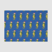 Cartoon-kerstseseahorse-tissue paper tissuepapier (Voorkant)