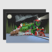 Cartoon kersttrein Briefkaart (Voorkant / Achterkant)