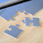 Cartoon kersttrein Briefkaart Legpuzzel (Zijkant)