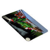 Cartoon kersttrein Briefkaart Magneet (Rechterzijde)