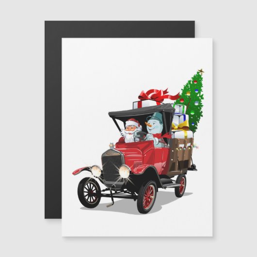 Cartoon Kersttruck (Voorkant / Achterkant)