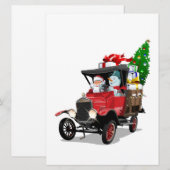 Cartoon Kersttruck (Voorkant / Achterkant)