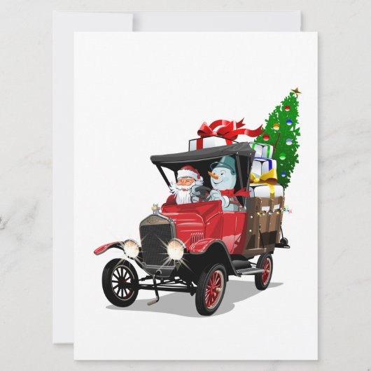 Cartoon Kersttruck (Voorkant)