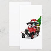 Cartoon Kersttruck (Voorkant / Achterkant)