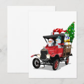 Cartoon Kersttruck (Voorkant / Achterkant)