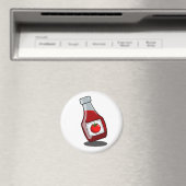 Cartoon Ketchup Fles Magnet (Insitu (Vaatwasser))