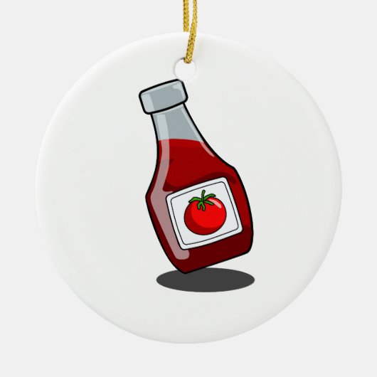 Cartoon Ketchup Ornament (Voorkant)