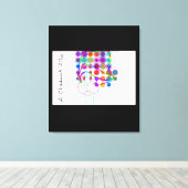 Cartoon Kid With Goofy Hat Canvas Afdruk (Insitu (Houten vloer))