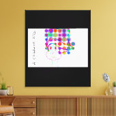 Cartoon Kid With Goofy Hat Canvas Afdruk (Insitu (Woonkamer))
