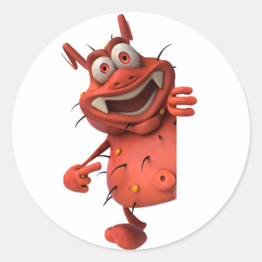 Cartoon kiemen Stickers (Voorkant)