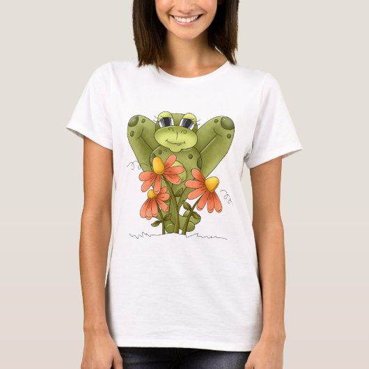 Cartoon Kikke vrouwen t-shirt (Voorkant)