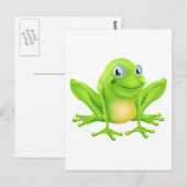 Cartoon kikker briefkaart (Voorkant / Achterkant)