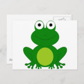 Cartoon kikker briefkaart (Voorkant / Achterkant)