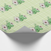 Cartoon kikkervispapier cadeaupapier (Hoek)