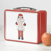 Cartoon kind met kerstgroeten Teken (In situ)