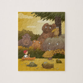 Cartoon Kind Oerwouden Legpuzzel