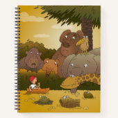 Cartoon Kind Oerwouden Notitieboek (Voorkant)