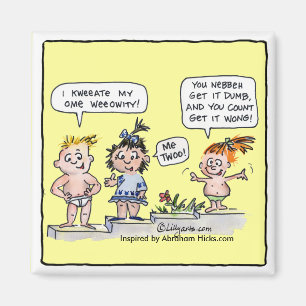 Cartoon Kinder I Creëer Mijn eigen Reality Magnet