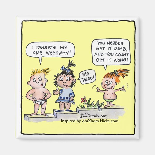 Cartoon Kinder I Creëer Mijn eigen Reality Magnet (Voorkant)