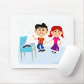 Cartoon Kinder Record Party cartoon Design Muismat (Met muis)