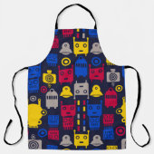 Cartoon Kinder robots Schort (Voorkant)