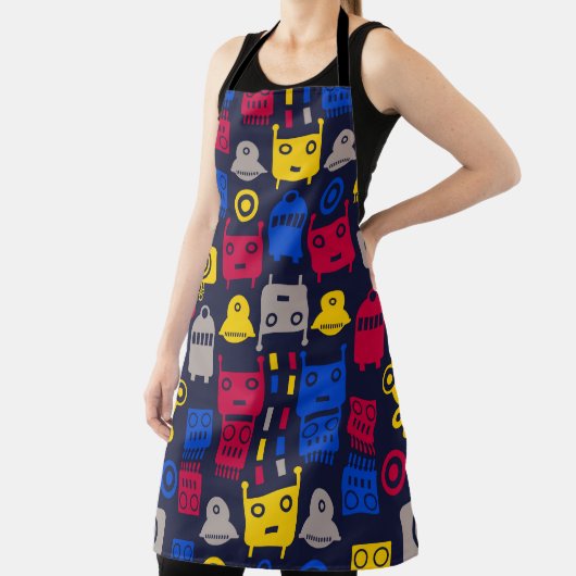 Cartoon Kinder robots Schort (Insitu)