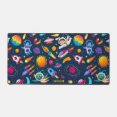 Cartoon kinder ruimte en melkweg naadloos patroon bureaumat (Voorkant)